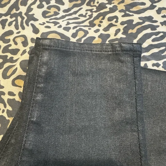 AG Coated Black Jeans